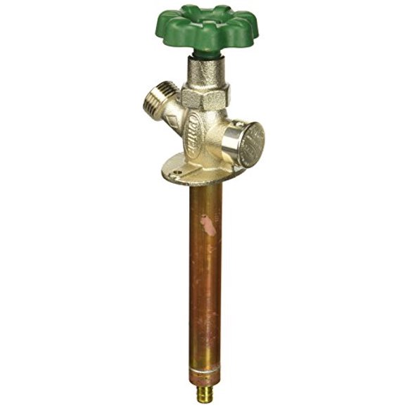 PRIER PRODUCTS P-164X06 Anti-Siphon Quarter Turn Wall Hydrant with 1/2" PEX Inlet, 6"