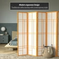 thumbnail image 2 of Red Lantern 6 ft. Tall Eudes Shoji Screen - Honey - 5 Panels, 2 of 6