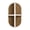 Brown Boho Arched, variant on American Art Decor Brown Boho Arched Lunar Ledges Wall Shelf, Wood 2 Piece Floating Bookshelf for Wall, Modular Arch Display Shelf for Bedroom Bathroom Kitchen Living Room Decor, 6.62" H x 11.75" L
