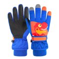 thumbnail image 1 of Sonducket Los guantes de esquí de invierno para niños se mantienen abrigados y secos en las pistas con estos guantes impermeables y resistentes guantes y mitones azul zafiro SG, 1 of 6