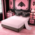 thumbnail image 3 of meiyoeat Cheetah Print Bowknot 7 Pieces Bedding Comforter Set For Girls,Pink Leopard Initial B Full Bedding Set For Kids,pink Reversible, 3 of 7