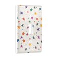 thumbnail image 2 of Yayeee Toggle Light Switch Wall Plate 1-Gang 4.5"x2.7" Home Decorative Outlet Cover, Beige Stars, 2 of 7