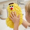 thumbnail image 6 of Unique Bargains Cartoon Chenille Hand Towels for Bathroom Yellow/Orange 10" x 6"/5" x 6", 6 of 6