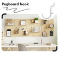 thumbnail image 3 of FESTFENDS 10Pcs Pegboard Shelf Hooks U Shaped for Tool Storage in Kitchen and Bedroom, 3 of 8