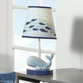 Lambs & Ivy Oceania Blue Ocean/Sea/Nautical Nursery Lamp with Shade