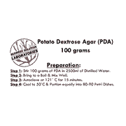 Potato Dextrose Agar (PDA) Dehydrated, 100 grams