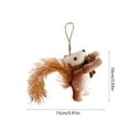 thumbnail image 3 of PuSpu Foam Squirrel Pendant Christmas Tree Ornament - Multicolor Hanging Decoration for Home & Holiday Festivities (15x10x10cm), 3 of 6