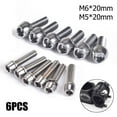 thumbnail image 7 of 6PCS/Box Bolts MTB Stem Screws M5/M6 Road Bike Cycle Parts High-precision steel, 7 of 7