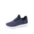 thumbnail image 2 of Remy-18k Youth Girl's fashion Flat Lace Up Light weight Glitter Sneaker Athletic Shoes, 2 of 2