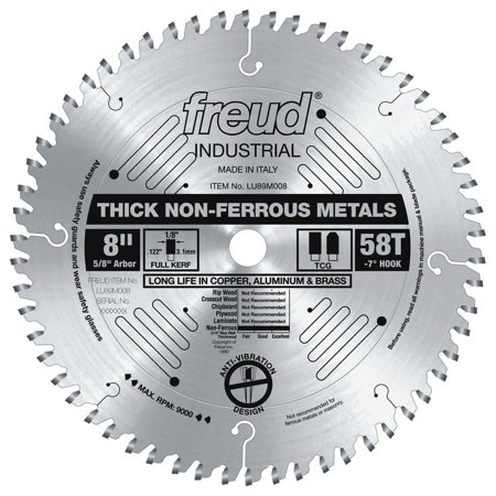 UPC: 0008925300984 | Freud-LU89M008 Industrial 8in. Thick Non-Ferrous Metal Blade