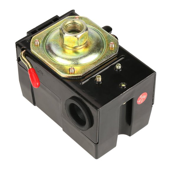 Control del interruptor de presión del compresor de aire 95-125 PSI 20A 220V Válvula de interruptor de control de presión de aire de alta resistencia universal