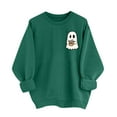 thumbnail image 2 of Craaazy Shirts For Women Cute Ghost Graphic Print Pullover Crewneck Casual Sweatshirt Gifts, 2 of 7