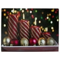 thumbnail image 1 of Northlight Bougies de Noël Rouges et Dorées Éclairées par LED Art Mural sur Toile 11.75 Pouces x 15.75 Pouces, 1 of 5