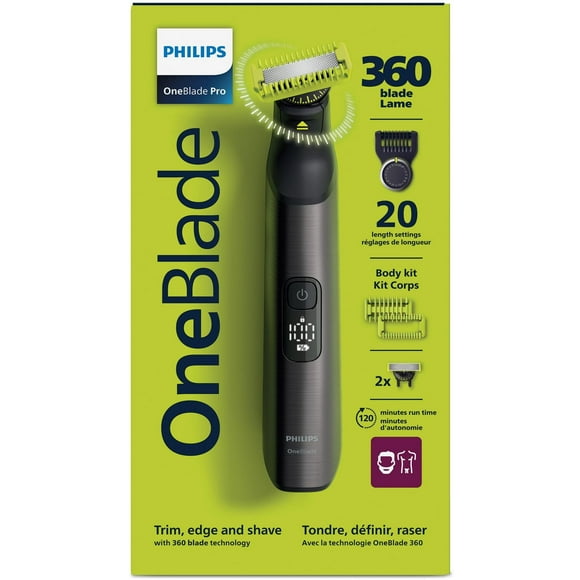 Philips OneBlade 360 Pro+ Visage + Corps Sabot de précision 20 hauteurs de coupe