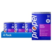 (4 pack) Propel Zero Sugar Grape, On the Go Packs, Electrolyte Powder Drink Mix, 0.11 oz, 24 Count packets