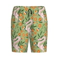 thumbnail image 4 of Wukai Snake And Floral Men’s Short Pajama Pants With Pockets Soft Sleep Pj Shorts for Men-4X-Large, 4 of 6