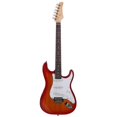 thumbnail image 4 of 39" Rosewood Fingerboard Electric Guitar with Guitar Bag, Shoulder Strap, Accessories Pack (Sunset Red Color), 4 of 7