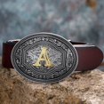 thumbnail image 7 of Vintage Fashion Western Belt Buckle Initial Letters From ABC to XYZ Cowboy Rodeo Belt Buckle for Men and Women, Best Gift, 7 of 7