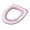 A-Pink, variant on Ultra Soft and Thick Knitted Toilet Seat Cover for Winter Warmth and Comfort, Washable Cushion with Snap Ring Installation for All Toilet Types, Pain Relief and Hygienic Bathroom Accessory