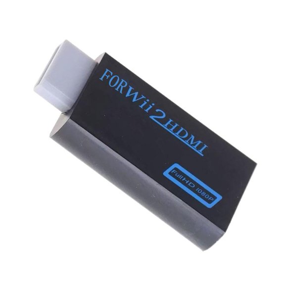 Wii to HDMI Converter, 1080p Connector Output Video & 3.5mm Audio, Wii to HDMI Adapter Supports All Wii Display Modes