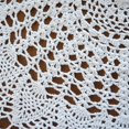 thumbnail image 2 of Nappe Ronde en Dentelle Crochetée Faite à la Main Fleurs Blanches Nappe Napperon Napperons Napperon Chemin de Table pour Meubles Mariages 80cm Idéal, 2 of 7