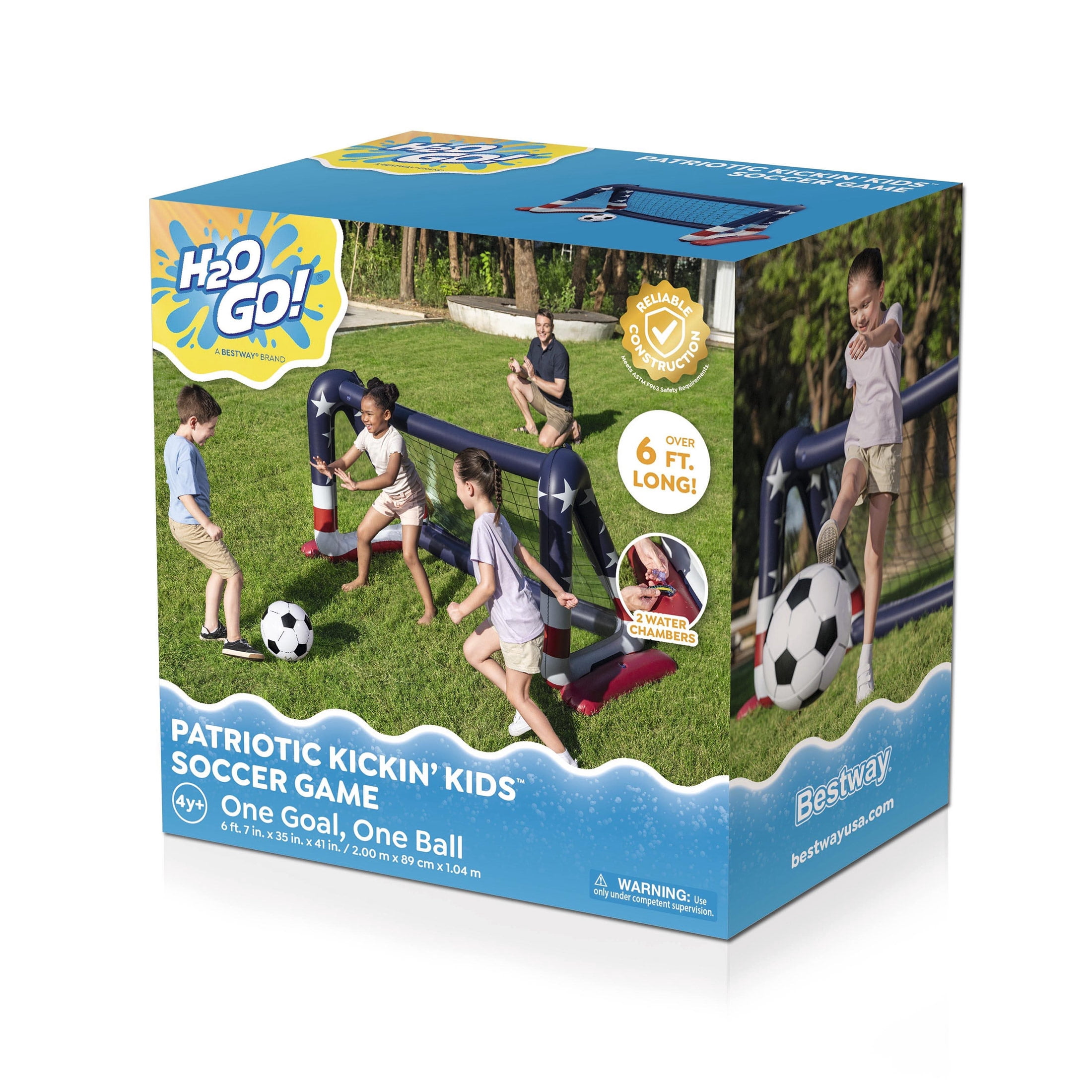 H2OGO! Patriotic Kickin Kids Inflatable Soccer Game