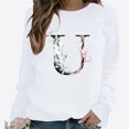 thumbnail image 2 of Pompotops Hiver Femmes Décontracté Manches Longues Hauts Dames Imprimé Chandail en Molleton Blouse Tee Chandail Liquidation, 2 of 4