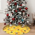 thumbnail image 5 of Yiaed Honeycombs Print Christmas Tree Skirt , Tree SkirtsTree Mat for Christmas Winter Holiday Indoor Decorations-48", 5 of 7