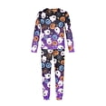 thumbnail image 6 of Spooky Family Pajamas Set Crew Neck Long Sleeve, Stretchy Halloween Family Pajamas with Ghost Web Print, Fun Matching Halloween Pajamas for Trick or Treat Night, 6 of 6