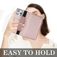 thumbnail image 3 of Funda tipo cartera con tarjetero magnético para iPhone 12 Pro Max, 12 Mini y 12 Pro. Funda de cuero para iPhone 12 Pro Max., 3 of 8