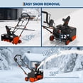 thumbnail image 3 of Electric Snow Blower. 20-Inch Self-Propelled Snow Thrower for Driveways. Powerful 12" Deep Snow Clearing. 180° Chute. LED Lights, 3 of 7