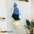 thumbnail image 3 of Craftnamesign Custom Father and Son Motocross Metal Hat Rack Wall Decor, Unique Cap Rack Organizer, 3 of 4