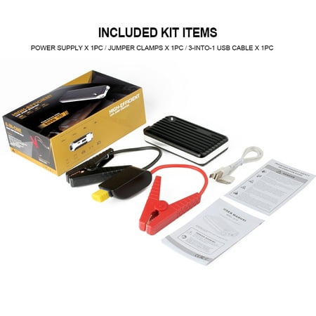Amico AP-9 8000 mAh Portable Car Jump Starter Booster Charger Battery Power