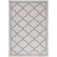 thumbnail image 2 of SAFAVIEH Machine Washable Rug Indoor/Outdoor Bermuda Collection - Bermuda Tamaya Geometric Machine Washable Indoor/Outdoor Area Rug, Ivory/Blue, 5'3" x 7'6", 2 of 10