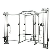 Valor Fitness BD-41, Heavy Duty Power Cage with Multi-Grip Chin-Up Bar, Lat Pull, & Cable Crossover Attachments