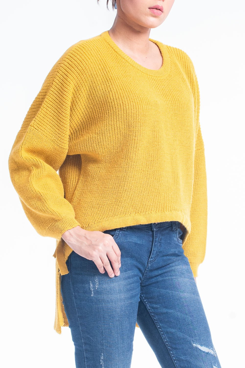 Women's Sweater MUSTARD YELLOW Walmart Canada