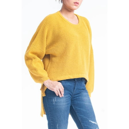 Women's Sweater MUSTARD YELLOW