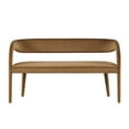 thumbnail image 5 of Accent Chair Bench, Brown, Velvet, Living Kitchen Cafe Bistro Hospitality Restaurant, Modern Contemporary Boutique HB35956, 5 of 9