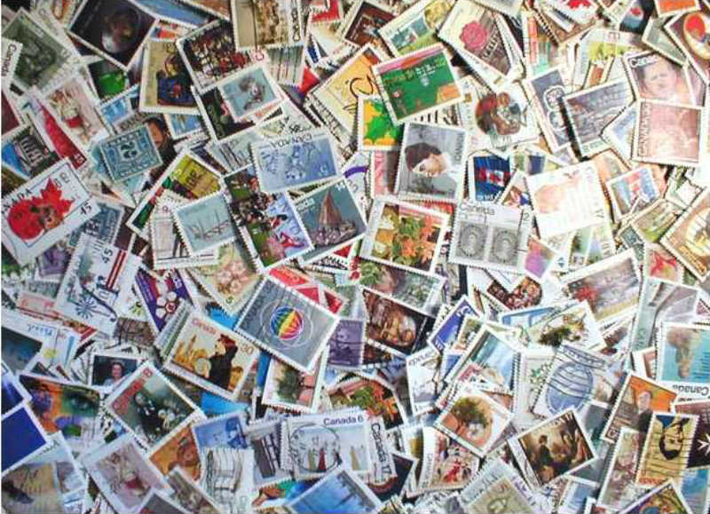 Canada Stamp Collection 1,000 Different Stamps