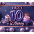 thumbnail image 4 of Yatrandify Colorful Design Happy Birthday Banner Decorative Elements Birthday Party Balloon Decoration Number 10 Celebration Banner for Birthday Party Kids Event Indoor Decor, 4 of 8