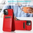 thumbnail image 2 of Compatible with iPhone 14 Pro Max Wallet Case (2022), Soft PU Leather Card Holder Case with Kickstand Slim Protective Flip Case for iPhone 14 Pro Max 6.7 Inch, 2 of 6