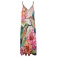 thumbnail image 4 of Flower Hummingbird Fine Art Sleeveless Dress Summer Dress Woman 2025, 4 of 7