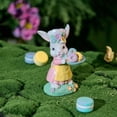 thumbnail image 6 of Easter Rabbit Statues Resin Bunny Decorations Spring Figurines Handmade Tabletop Indoor Home Holiday Gifts, 6 of 9