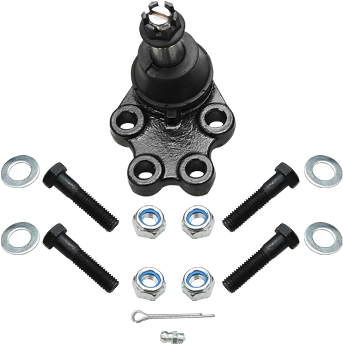 Detroit Axle - Front Upper and Lower Ball Joints for 2WD 1999-2006 Chevy GMC Silverado Sierra 1500 Upper & Lower Ball Joints 2000 2001 2002 2003 2004 2005 Replacement
