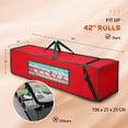 thumbnail image 4 of Magicfly Wrapping Paper Storage Bag ,600D Oxford Organizer for Christmas Gift, 42 x 10 x 10 inch, 4 of 11
