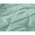 thumbnail image 3 of Chezmoi Collection Sydney 7-Piece Pinch Pleat Comforter Set, Lightweight Pintuck Bedding for All Season, Full, Seafoam Green, 3 of 7