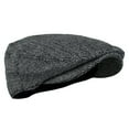 thumbnail image 4 of Herringbone Newsboy Caps Mens Tweed Flat Cap Youth Cabbie Beret Hats, 4 of 5
