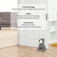 thumbnail image 4 of Decorative Dog Door Stop - 2.3 lb. Weighted Door Stopper for Living Room, Bedroom or Office - Adorable Puppy Design with Black and White Herringbone Fabric - Durable and Stylish Door Holder, 4 of 10