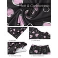 thumbnail image 5 of MINTREUS Valentine's Day Lounge Sets for Women Knit Short Sleeve Tops and Long Pants Soft Comfy Pajamas Set Oversized 2 Piece Outfits S-2X, 5 of 8