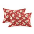 thumbnail image 3 of Ryvnso Satin Pillowcase Santa Claus Snowflakes Pillow Cases Standard Size 30x20in, 3 of 6